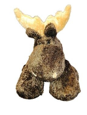 Dakin 1990s Vintage Thomas The Moose Plush Brown Soft Stuffed Animal SKU 20447